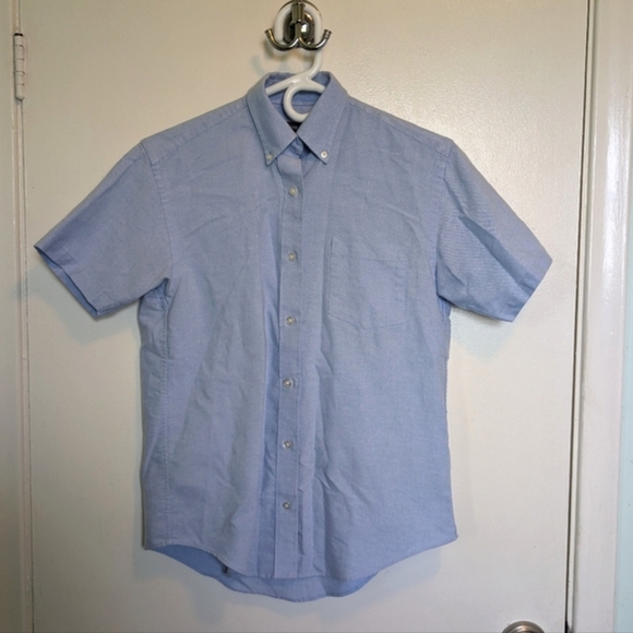 Women's Blue Short Sleeve Shirt Size XS - Picture 1 of 7